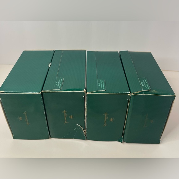 1989 Hallmark Christmas Ornament Carousel Horse Series w/ Display stand 4 Horses - Picture 8 of 10